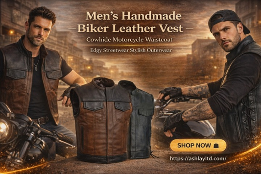 Best Men’s Handmade Biker Leather Vest for Style, Durability & Comfort in 2026