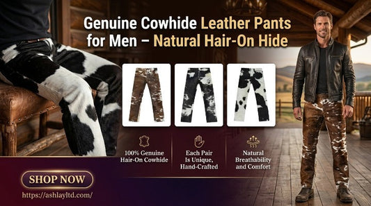 Why Genuine Hair-On Cowhide Leather Pants for Men Are Trending in Men’s Fashion 2026