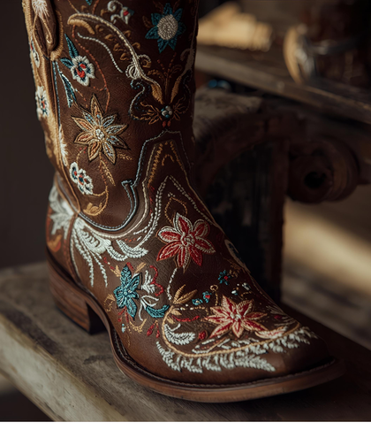 Embroidery Boots