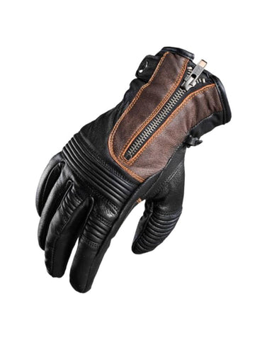 Harley Semi Short Custom Motorcycle Gloves – Premium Leather Riding Gloves for Comfort & Style