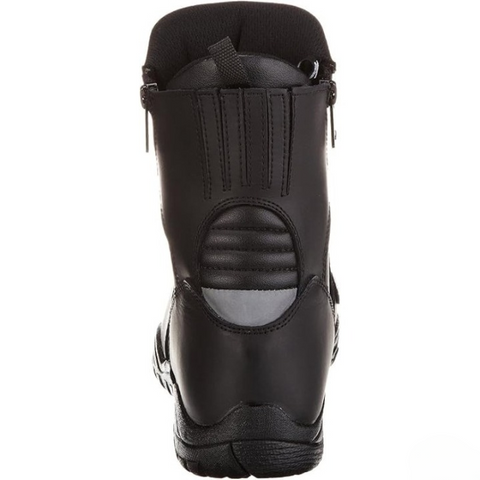 Women’s Black Leather Motorcycle Boots – All-Round Riding Boots with Dual Zippers