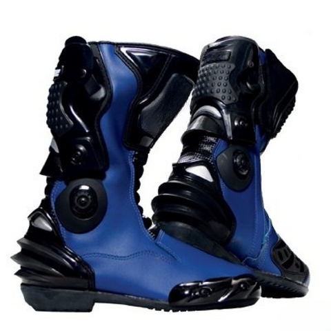MX Performance Black Blue Racing Boots – Pro-Level Protection for Motocross and Track Riders