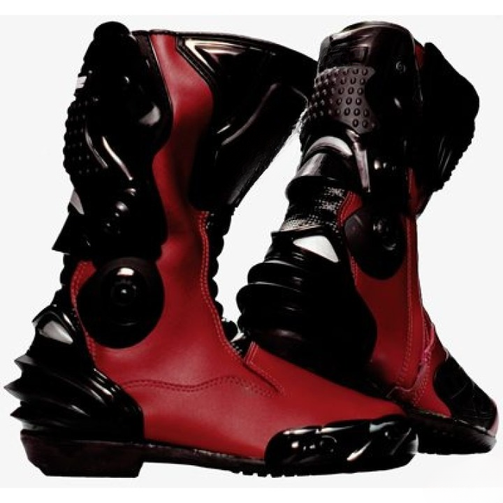 MX Performance Black Red Racing Boot – High-Protection Motocross & Off-Road Riding Gear