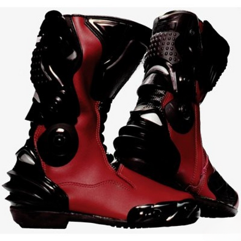 MX Performance Black Red Racing Boot – High-Protection Motocross & Off-Road Riding Gear