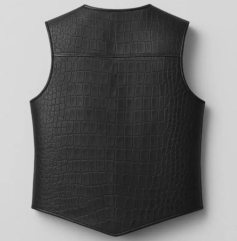 Men's Leather Vest | Handmade Biker cow leather Vest For Men / special gift.