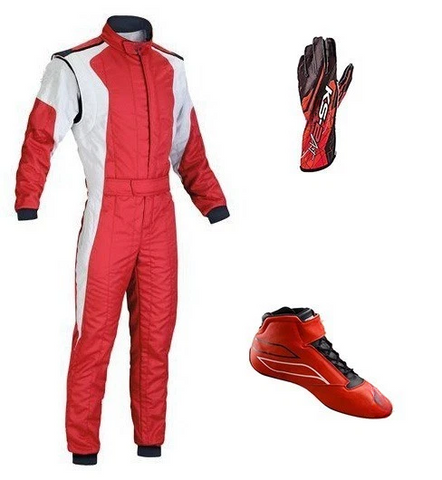 Go Kart Racing Suit Complete Kart Kit Digital Printed Level2 Kart Shoes & Gloves