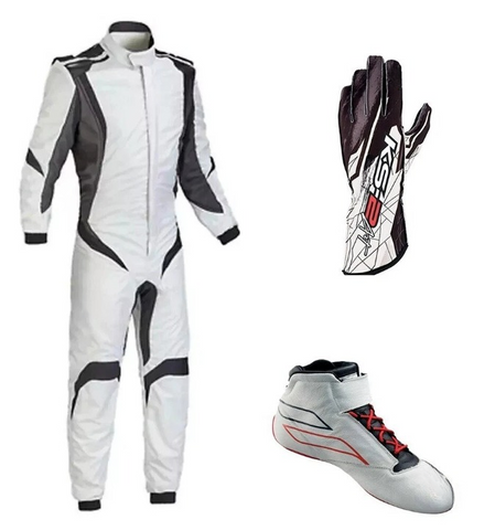 Go Kart Racing Suit Complete Kart Kit Digital Printed Level2 Kart Shoes & Gloves