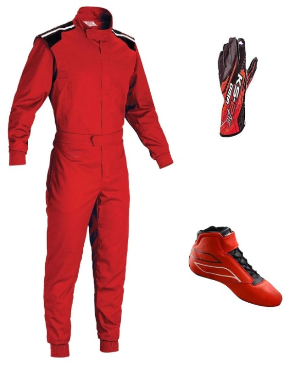 Go Kart Racing Suit Complete Kart Kit Digital Printed Level2 Kart Shoes & Gloves