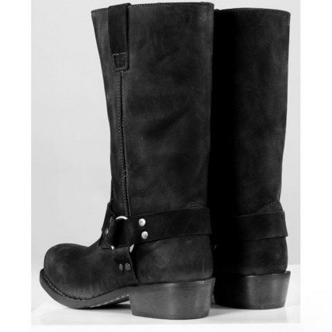 Chopper Tour Matt Black Urban Series Motorcycle Boots – Premium Street and Touring Footwear