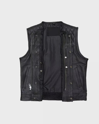 Men's Leather Vest | Handmade Biker cow leather Vest For Men/ Motorcycle leather vest