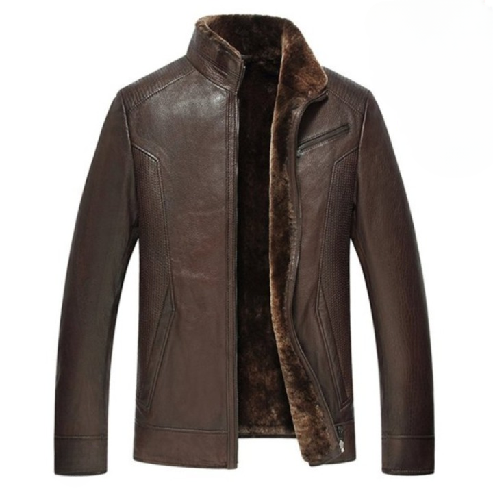 Saint Classic Pilot Jacket – Premium Brown Shearling Leather Coat