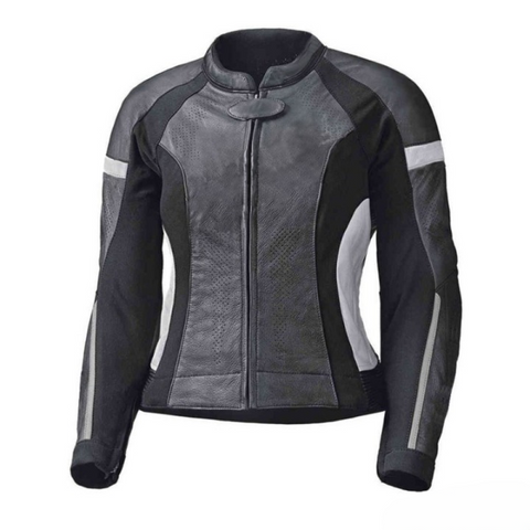 womens black grey motorcycle jacket riding gear breathable mesh leather protective armor stylish biker outerwear moto racing jacket