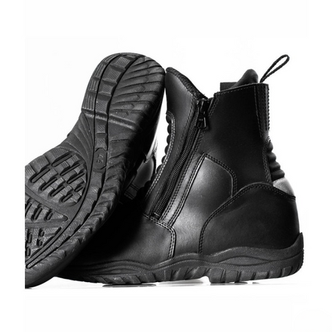 Men’s Tactical Combat Boots with Side Zipper – Waterproof Military Work Boots
