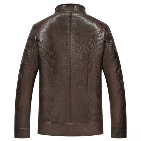 Saint Classic Pilot Jacket – Premium Brown Shearling Leather Coat