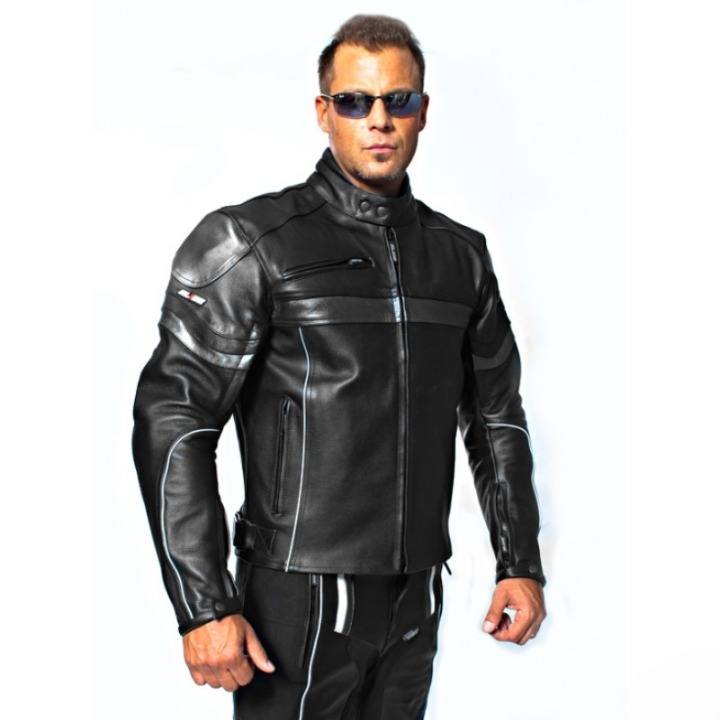 mens black leather motorcycle jacket racing gear armored biker riding coat protective stylish moto streetwear cafe racer jacket