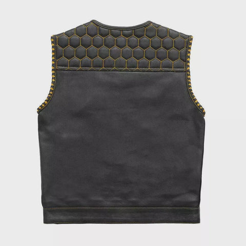 Men's Leather Vest | Handmade Biker cow leather Vest