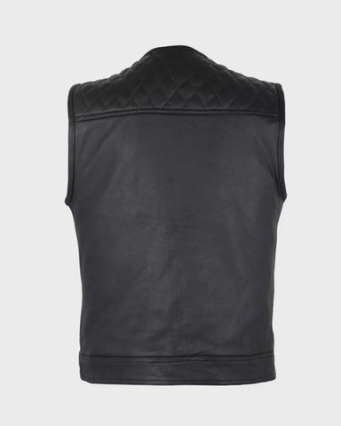 Men's Leather Vest | Handmade Biker cow leather Vest For Men/ Motorcycle leather vest