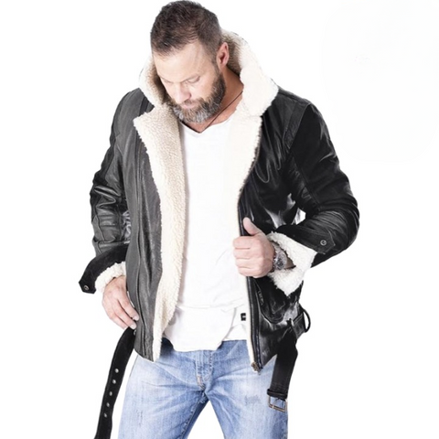 Bobber Premium Reager Nubuck Black Jacket – Classic Rider Style with Modern Edge