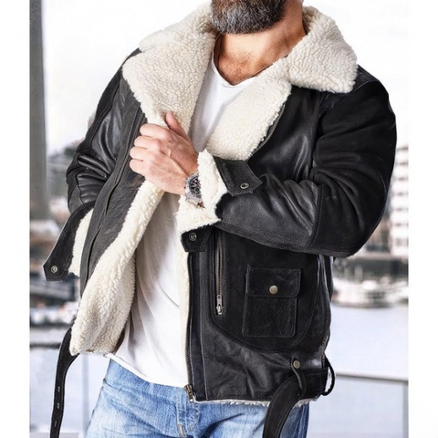 Bobber Premium Reager Nubuck Black Jacket – Classic Rider Style with Modern Edge