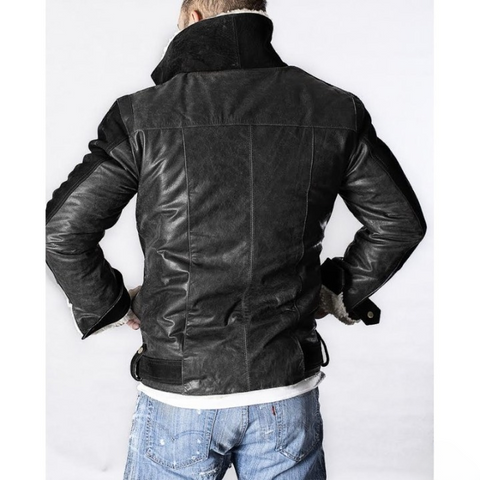 Bobber Premium Reager Nubuck Black Jacket – Classic Rider Style with Modern Edge