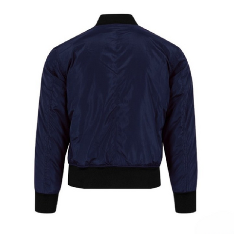 Bomber Blue Kevlar Men’s Textile Motorcycle Jacket – Armored, Breathable & All-Season Riding Gear