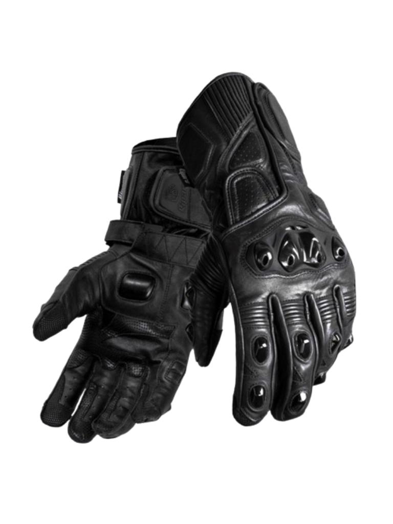 Premium Long Cuff Motorcycle Gloves with Kangaroo Leather and Advanced Protection