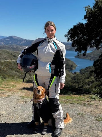 BYKR Women’s Motorcycle Jacket – Ladies Motorsports Enduro Adventure Biker Riding Gear, Protective Textile Jacket with Stylish Fit