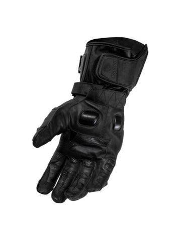 Premium Long Cuff Motorcycle Gloves with Kangaroo Leather and Advanced Protection