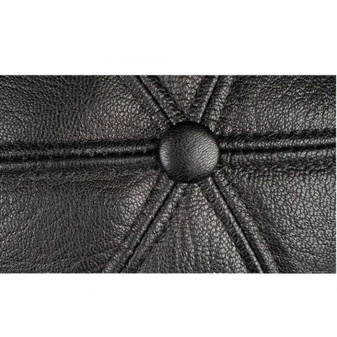 Genuine Leather Cap – Premium Adjustable Curved Peak Hat for Men & Women