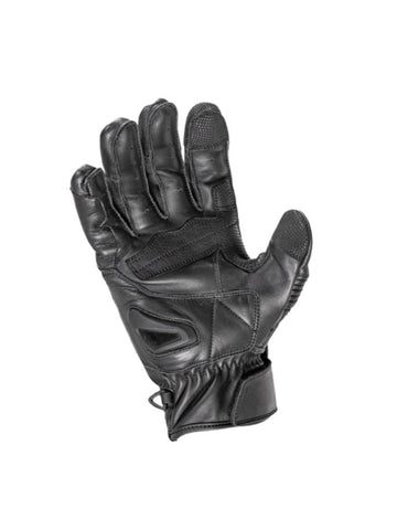 Black Motorcycle Leather Gloves – Lightweight Summer Riding Gear