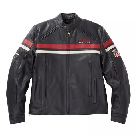 Indian Motorcycle Replica Leather Jacket -Men's Black Leather jacket Genuine Leather Jacket Is a Perfect Gift for Any Special Person
