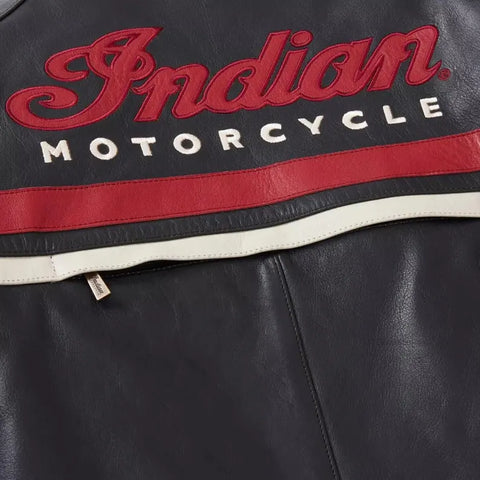 Indian Motorcycle Replica Leather Jacket -Men's Black Leather jacket Genuine Leather Jacket Is a Perfect Gift for Any Special Person