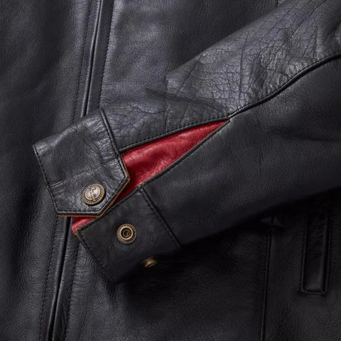 Indian Motorcycle Replica Leather Jacket -Men's Black Leather jacket Genuine Leather Jacket Is a Perfect Gift for Any Special Person