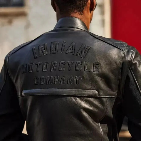 Indian Motorcycle Replica Leather Jacket -Men's Black Leather jacket Genuine Leather Jacket Is a Perfect Gift for Any Special Person