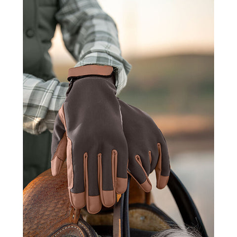 Western Riding Leather Gloves – Durable Grip & Classic Ranch Style