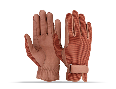 Brown Leather Horse Riding Gloves  | Premium Equestrian Gloves