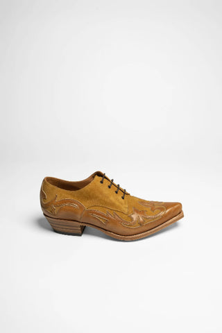 Men's Western Ankle Boots | Tan Leather Cowboy Boots