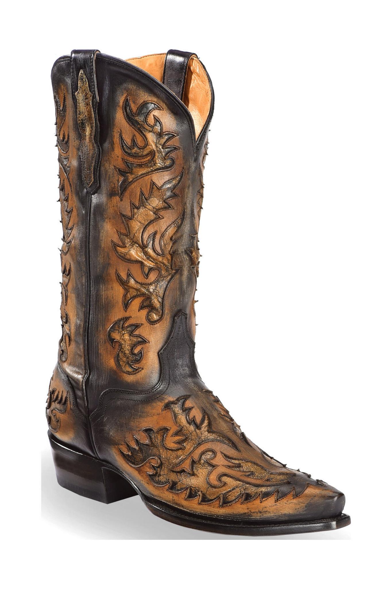 Cowboy Embroidery Boots &amp; Shoes for Men Leather Boots