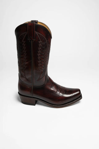 Shiny Burgundy Leather Cowboy Hiegh Boots | Western Boots