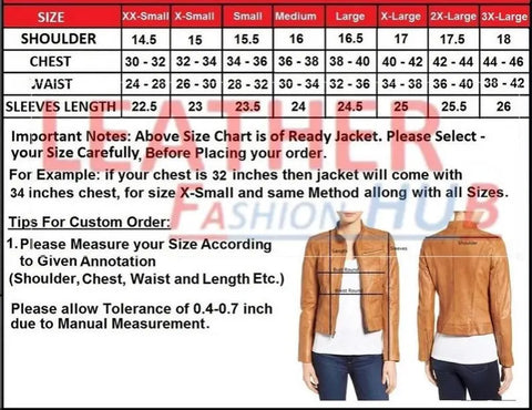 Women's & Girls 100% Genuine High Quality Lambskin Leather Cropped Moto Biker Jacket Slim-fit,Long Sleeves, special gift for girlfriend
