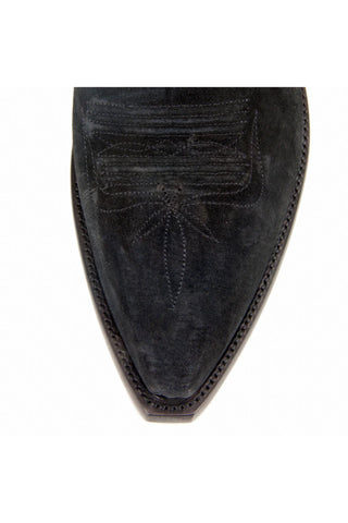 Men’s High Cowboy Boots – Pig suede Leather, Water & Stain Resistant with Eagle Inlay