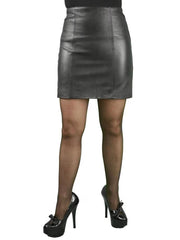 Women's & Girls Genuine High Quality Lambskin Leather Mini Cropped Motor Biker hot Shorts Fringes on Side Slim-fit