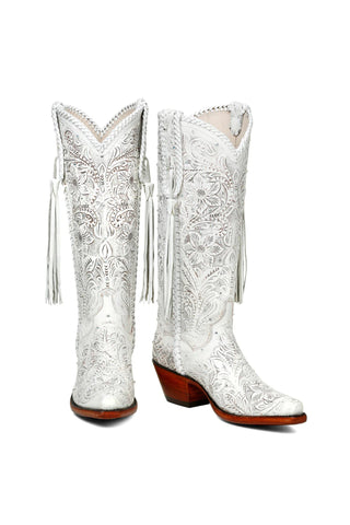 High Cowboy Embroidered Boots | Hand-Tooled Western Boots UK