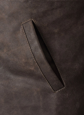 Men’s Distressed Leather Coat – Iconic Hunter Style Jacket | Vintage Rugged Outerwear