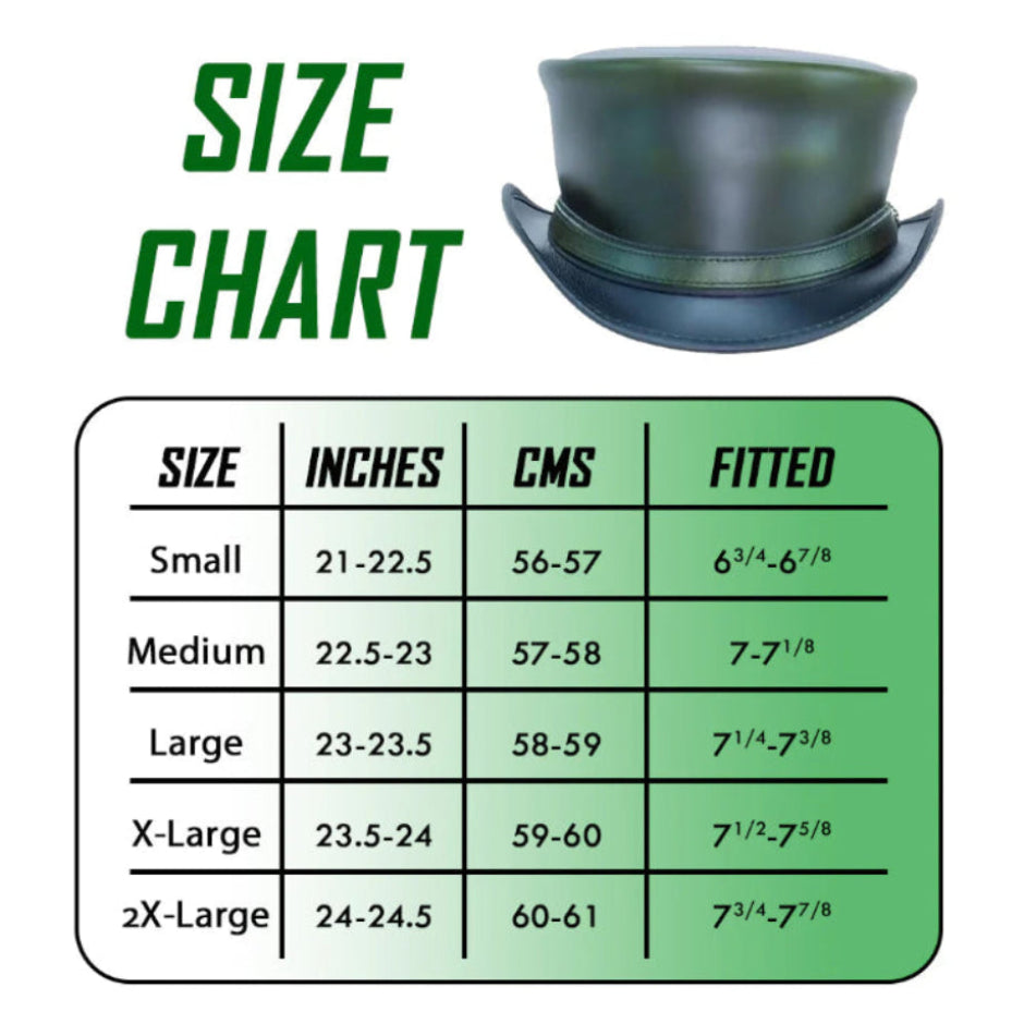 Leather Hat Handmade Leather Top Hat Steampunk Gothic Leather Hat Gifts For Men Women Shapeable Brim