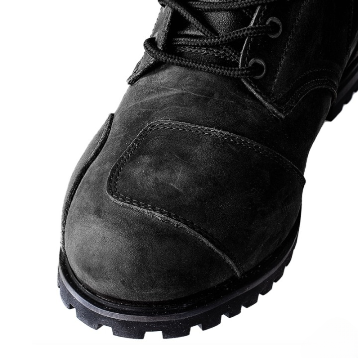 Men’s Tall Leather Combat Motorcycle Boots – Waterproof Armoured Biker Boots