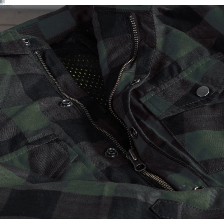 Men's Armoured Motorcycle Riding Shirt | Kevlar Biker Flannel UK
