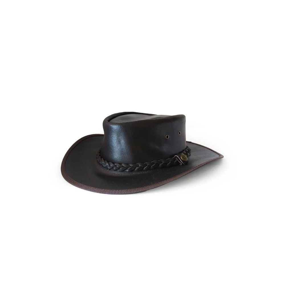 Men’s Black Leather Cowboy Hat UK | Genuine Western Cowboy Hat for Men