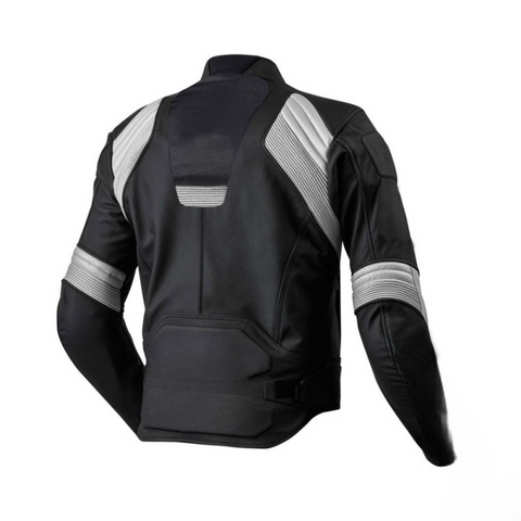 Men’s Black Stealth Armored Motorcycle Jacket - Waterproof Textile Riding Gear - All-Season Reflective Biker Jacket with CE Armor Pockets