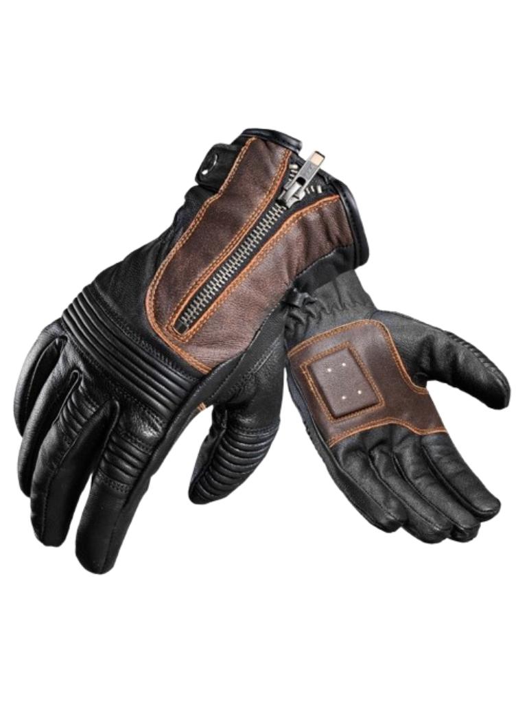 Men’s Leather Biker Gloves | Protective Retro Riding Gear